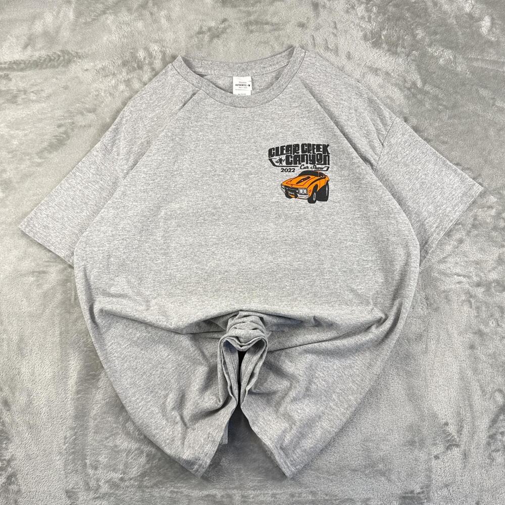 Clear Creek Canyon Gray Car show Graphic T-shirt Size XL